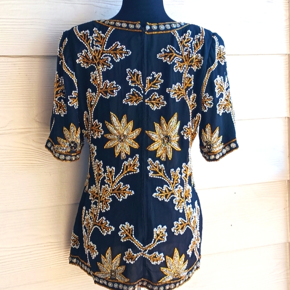 Vintage beaded top - Picture 4 of 8